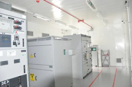Interior do Eletrocentro Modular